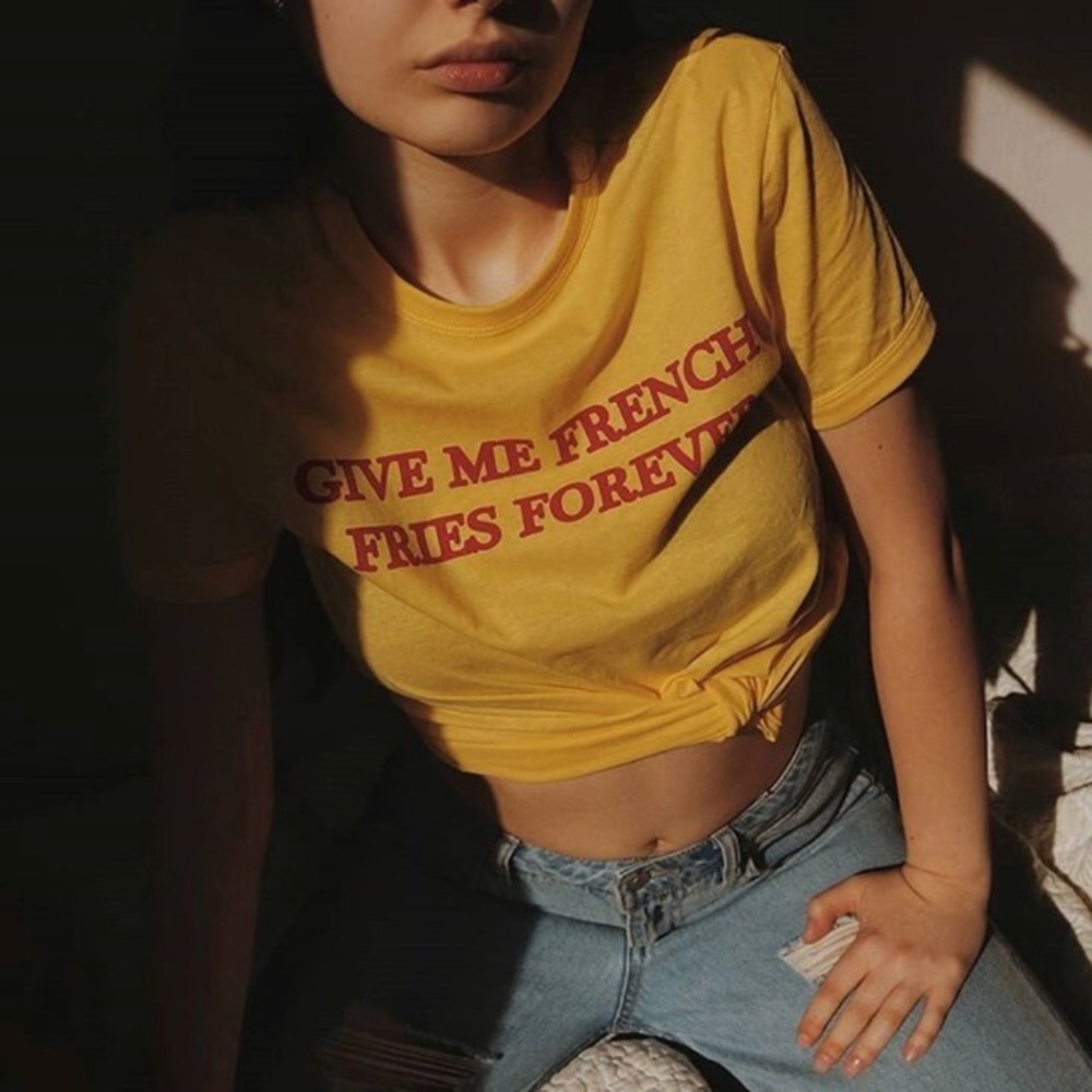 Zara Printed FRENCH FRY T-Shirt